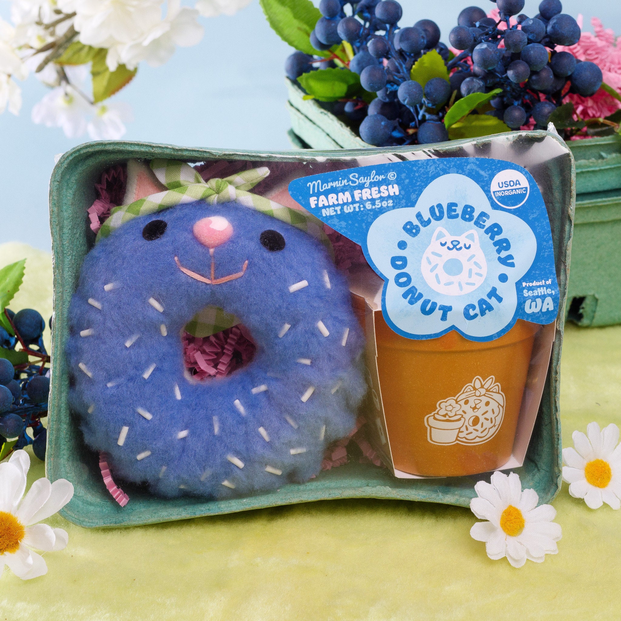 Blueberry Donut Cat | MarninSaylor