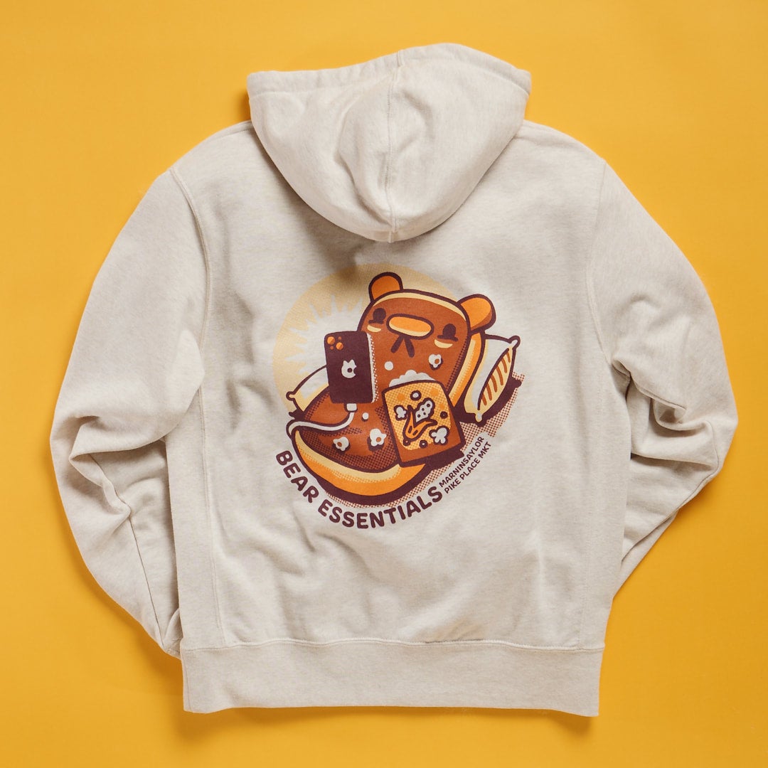 Black pike bear hoodie top